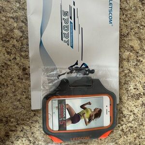 BRAND NEW Letscom Sport Armband with Orange Trim